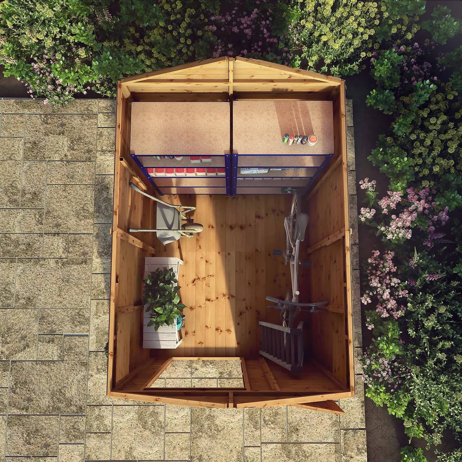 Mercia 8ft X 6ft Premium Windowless Shiplap Apex Shed 11 Mercia 8ft X 6ft Premium Windowless Shiplap Apex Shed - Image 9