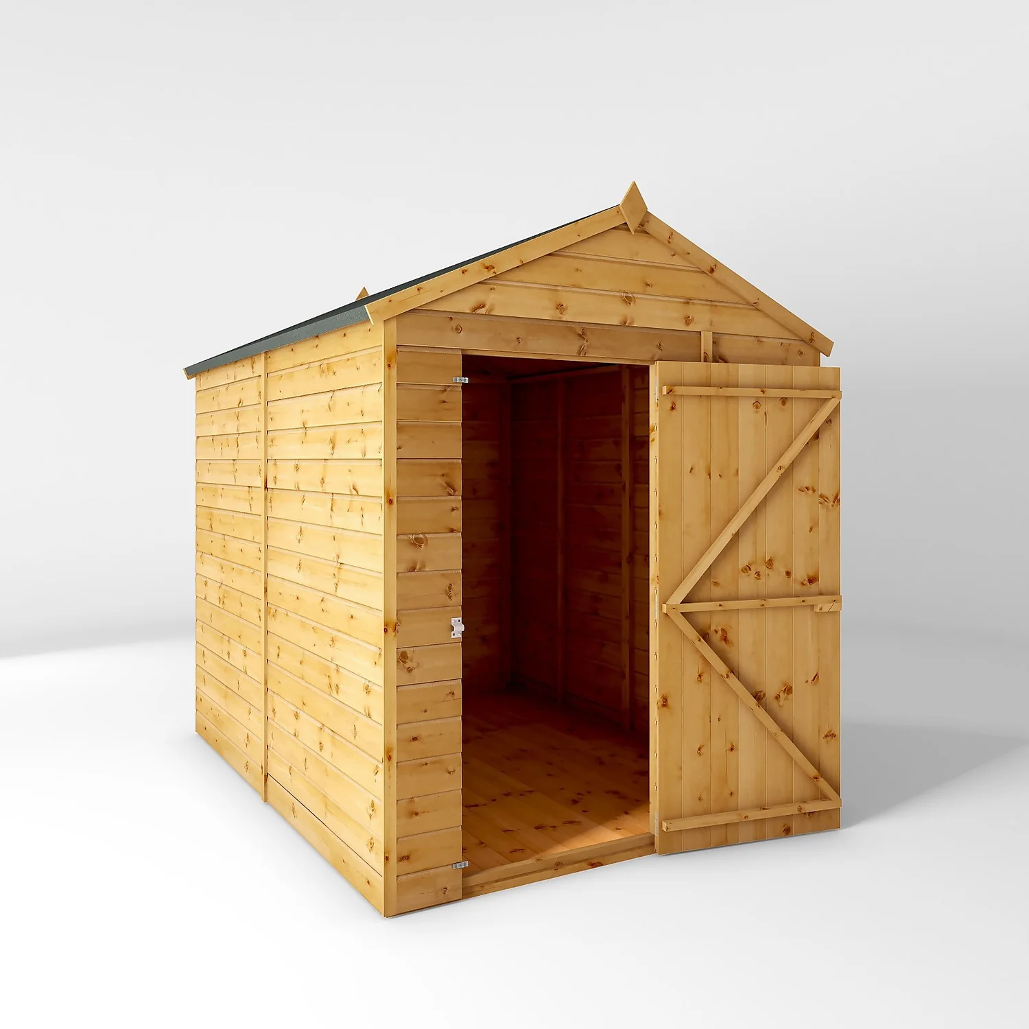 Mercia 8ft X 6ft Premium Windowless Shiplap Apex Shed 12 Mercia 8ft X 6ft Premium Windowless Shiplap Apex Shed - Image 10