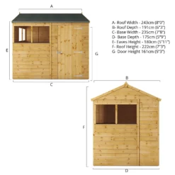 Mercia 8ft X 6ft Premium Shiplap Reverse Apex Shed 18 Mercia 8ft X 6ft Premium Shiplap Reverse Apex Shed -Shed And Soil Sales 13555780 1314949332907718