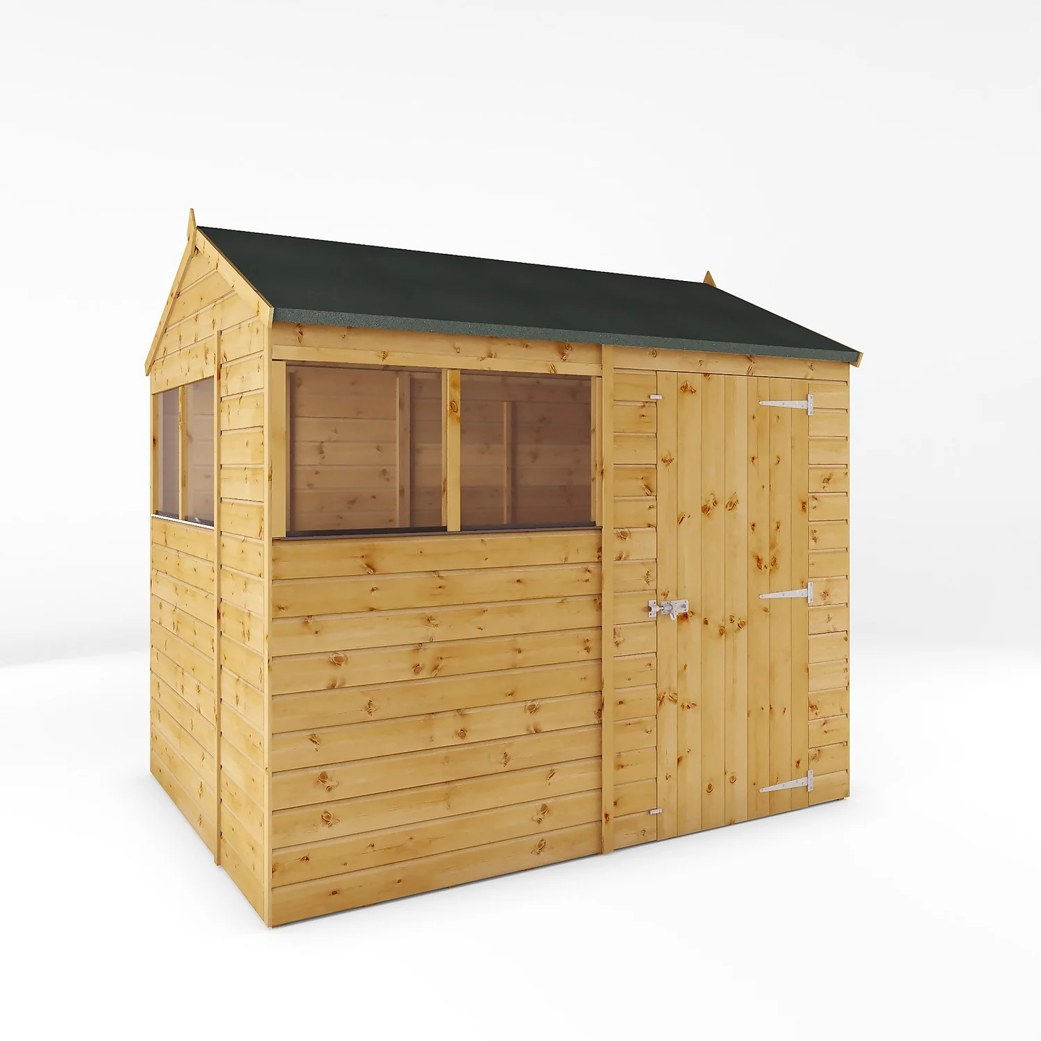 Mercia 8ft X 6ft Premium Shiplap Reverse Apex Shed 3 Mercia 8ft X 6ft Premium Shiplap Reverse Apex Shed