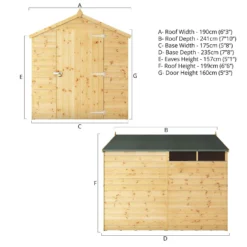 Mercia 8ft X 6ft Premium Shiplap Security Apex Shed - Including Installation 20 Mercia 8ft X 6ft Premium Shiplap Security Apex Shed - Including Installation -Shed And Soil Sales 13555781 1975033256584037