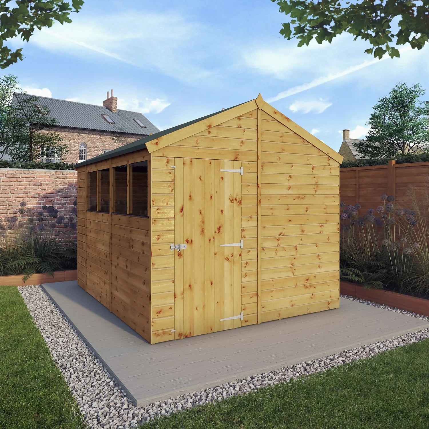 Mercia 10ft X 8ft Premium Shiplap Apex Shed - Including Installation 4 Mercia 10ft X 8ft Premium Shiplap Apex Shed - Including Installation - Image 2