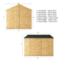 Mercia 10ft X 8ft Premium Windowless Shiplap Apex Shed - Including Installation -Shed And Soil Sales 13555792 1474949335417962