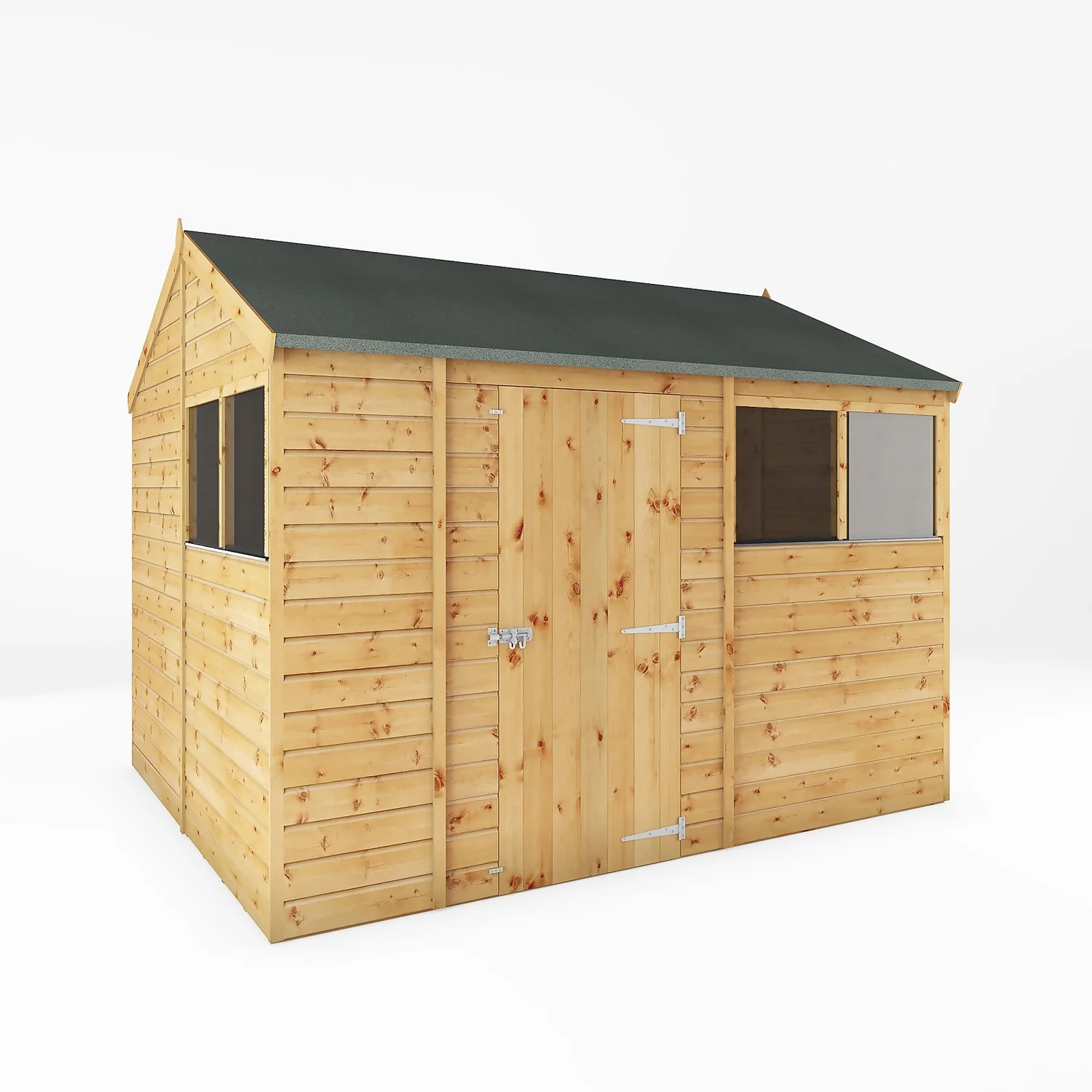 Mercia 10ft X 8ft Premium Shiplap Reverse Apex Shed - Including Installation 3 Mercia 10ft X 8ft Premium Shiplap Reverse Apex Shed - Including Installation