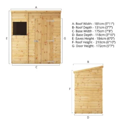 Mercia 6ft X 4ft Premium Shiplap Pent Shed - Including Installation -Shed And Soil Sales 13555797 8404949332966917