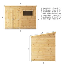 Mercia 10ft X 6ft Premium Shiplap Pent Shed - Including Installation -Shed And Soil Sales 13555852 1605011477959522