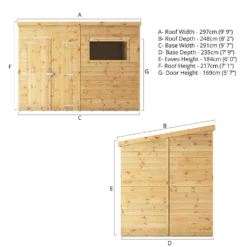 Mercia 10ft X 8ft Premium Shiplap Pent Shed -Shed And Soil Sales 13555861 6725011477691145