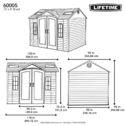 Lifetime 10 X 8ft Outdoor Storage Shed - Installation Included -Shed And Soil Sales 13911314 3254978028295342