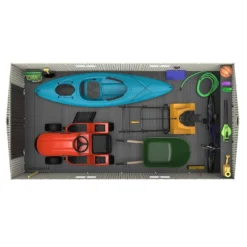 Lifetime 15 X 8ft Rough Cut Dual Entry Outdoor Storage Shed - Installation Included -Shed And Soil Sales 13911316 3774978028333871