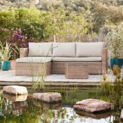 Alexandria Rattan Effect Garden Corner Sofa Set -Shed And Soil Sales 13936306 1825022386450172