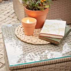 Alexandria Rattan Effect Garden Corner Sofa Set -Shed And Soil Sales 13936306 8645022386515689