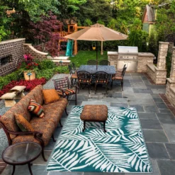 Homebase Outdoor Rug - Teal 240x300cm -Shed And Soil Sales 13953341 5824989199463133