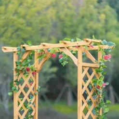 Homebase Wooden Garden Arched Trellis With Planters -Shed And Soil Sales 13967032 6315014369254225