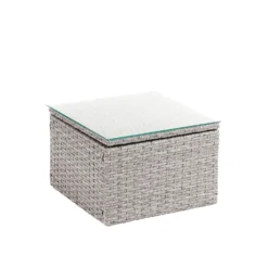 Alexandria Rattan Effect Garden Corner Sofa Set - Ash Grey -Shed And Soil Sales 13971225 7715022704506515