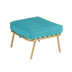 Omari Metal Garden Corner Sofa Set - Teal & Gold -Shed And Soil Sales 14005699 1405022704726583