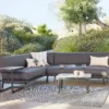 Heba Grey Metal Garden Corner Sofa Set -Shed And Soil Sales 14005702 4765022704365329