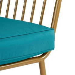 Omari Metal Garden Sofa Set - Teal & Gold 21 Omari Metal Garden Sofa Set - Teal & Gold -Shed And Soil Sales 14005703 6735022638292255