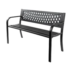 Black Steel Garden Bench 9 Black Steel Garden Bench -Shed And Soil Sales 14005779 7435018249610474