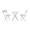 Millie Metal Bistro Set - Grey 2 Millie Metal Bistro Set - Grey -Shed And Soil Sales 14005781 1865018249480958