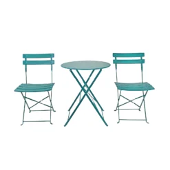 Millie Metal Bistro Set - Green -Shed And Soil Sales 14005782 6135018249521962
