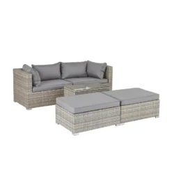 Cairo Grey Rattan Effect Garden Sofa Set 16 Cairo Grey Rattan Effect Garden Sofa Set -Shed And Soil Sales 14005786 2075022102996918