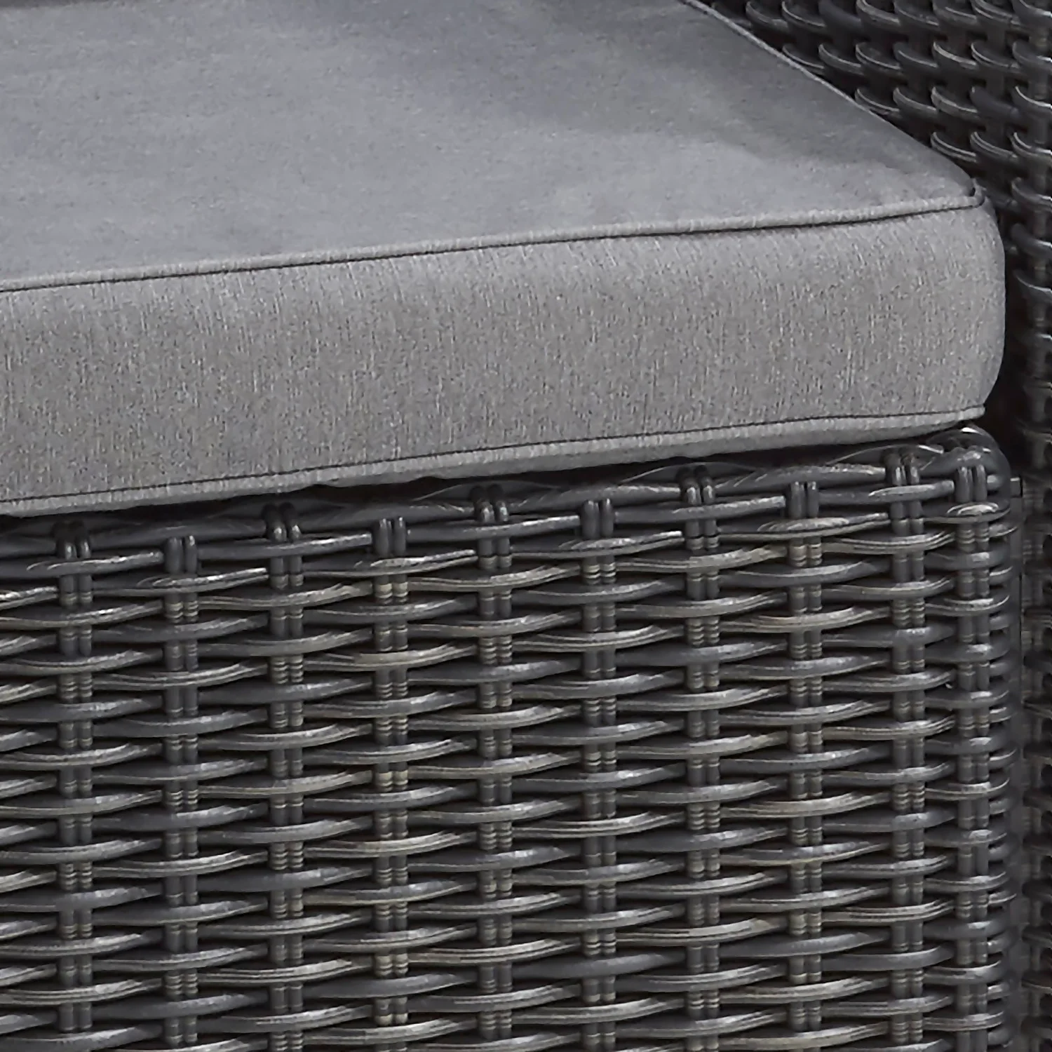 Keter California 2 Seater Outdoor Balcony Garden Furniture Chaise Lounge - Graphite With Grey Cushions 6 Keter California 2 Seater Outdoor Balcony Garden Furniture Chaise Lounge - Graphite With Grey Cushions - Image 4