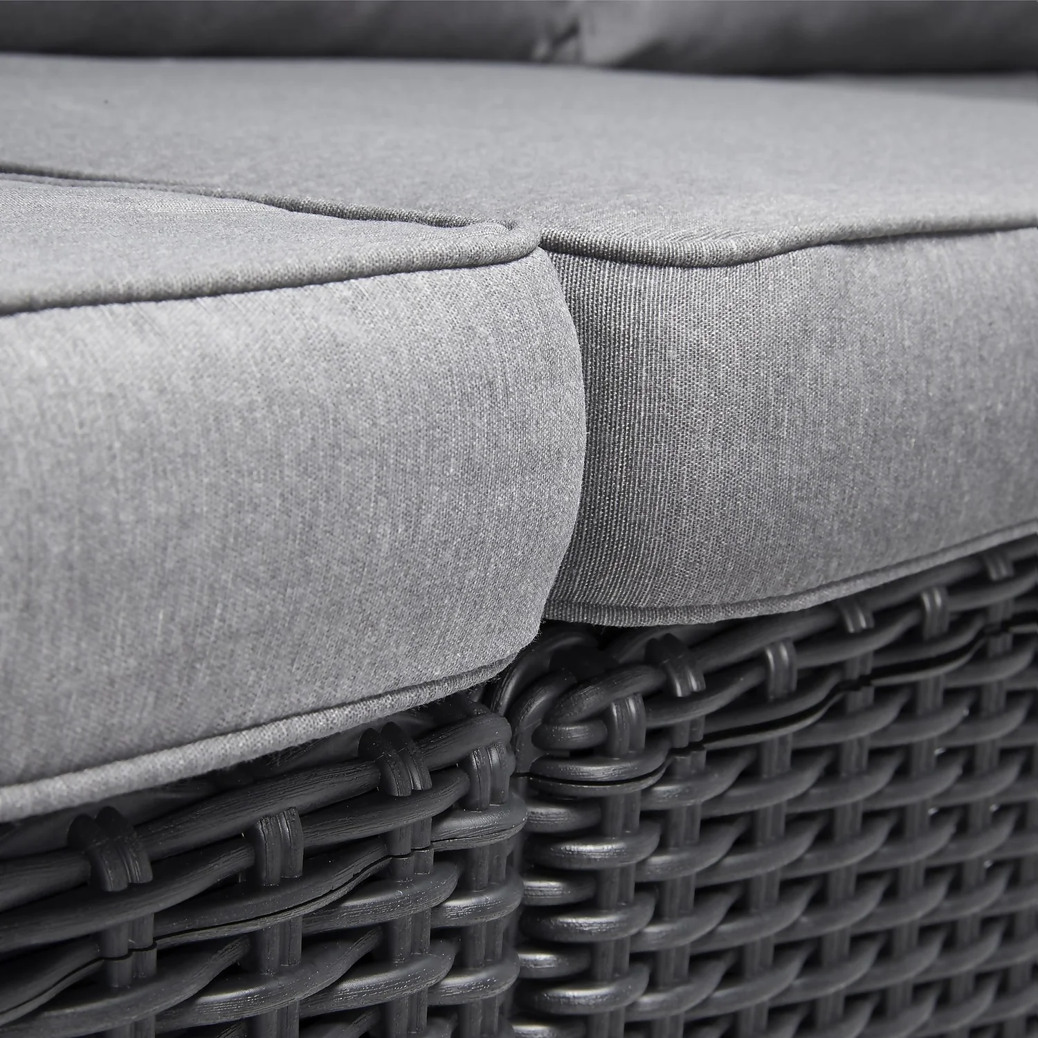 Keter California 2 Seater Outdoor Balcony Garden Furniture Chaise Lounge - Graphite With Grey Cushions 7 Keter California 2 Seater Outdoor Balcony Garden Furniture Chaise Lounge - Graphite With Grey Cushions - Image 5