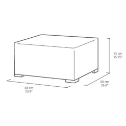 Keter California 2 Seater Outdoor Balcony Deluxe Garden Furniture Set - Graphite With Grey Cushions -Shed And Soil Sales 14539592 1195041802452545